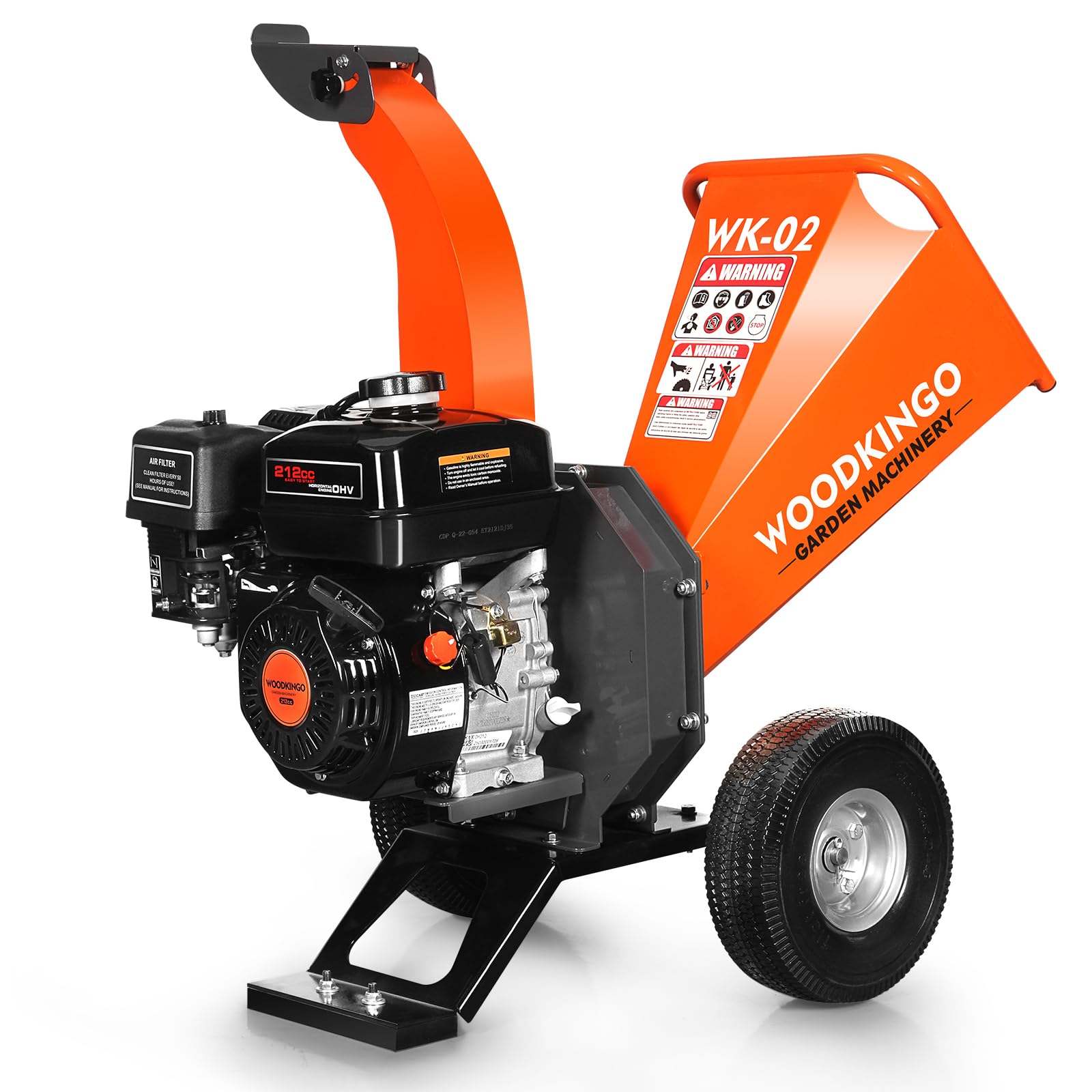 Amazon.com : WOODKINGO Mini Wood Chipper Shredder Mulcher Heavy